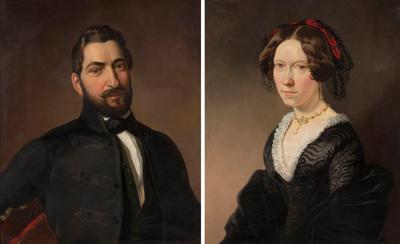 Portret mężczyzny, ok. 1860 / Portret kobiety, ok. 1860