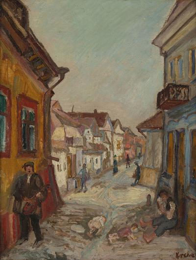 Ulica w Krzemieńcu, ok. 1935