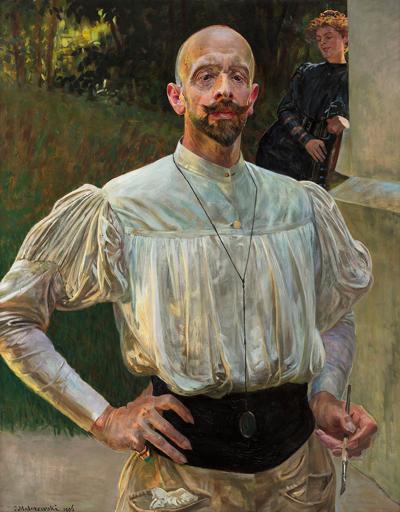 Autoportret z pędzlem w dłoni, 1906