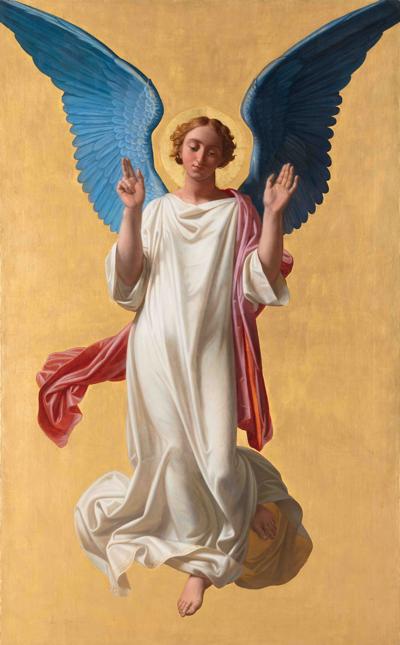 Archanioł Michał w geście błogosławieństwa, 1850