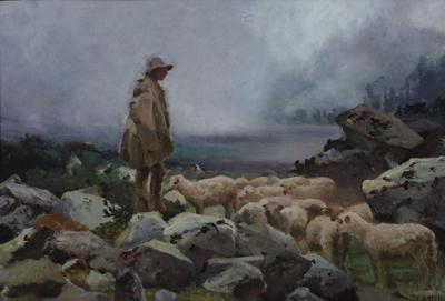 Wypas owiec nad morskim okiem, 1910