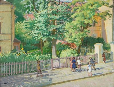 Przed szkołą w Krakowie, ok. 1940