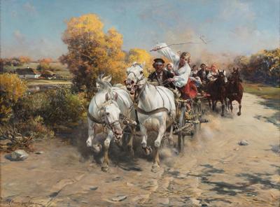 Wesoła jazda, ok. 1880-90