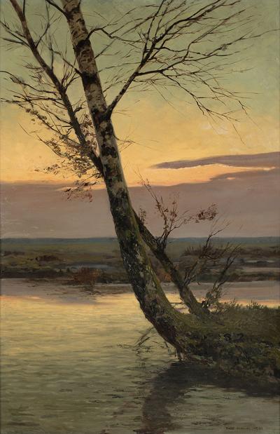 Mokradła o zachodzie, 1920