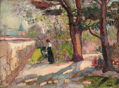 Matka z dziećmi w parku, ok. 1910