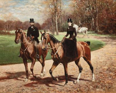 Na przejażdżce, 1880