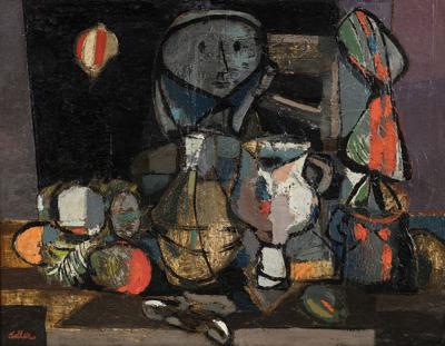 Dziewczyna z martwą naturą, 1946