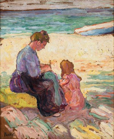 Macierzyństwo (Na plaży), ok. 1910