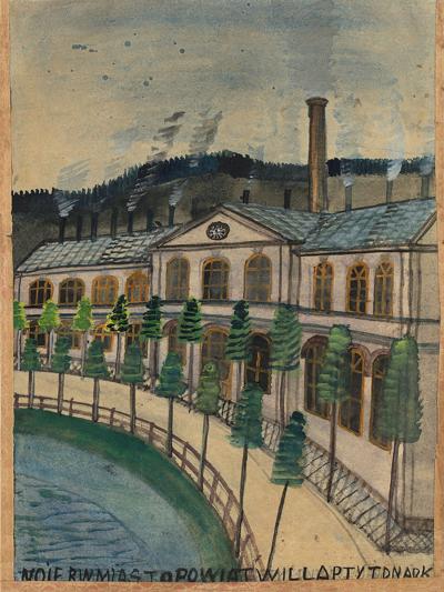 Widok z Krynicy, zakład wodoleczniczy Stare Łazienki, przed 1939