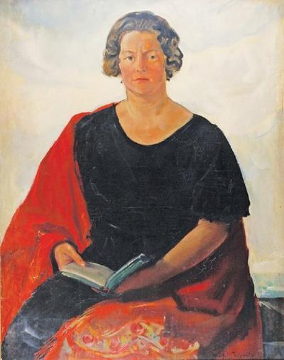 Portret kobiety z książką, ok. 1930