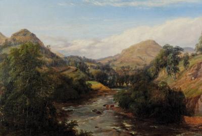 Pejzaż z rzeką, ok. 1852