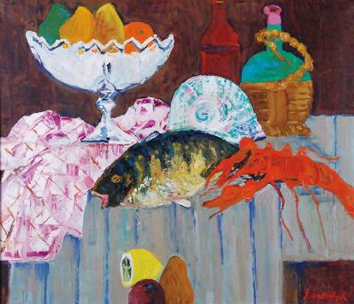 Martwa natura z rakiem i rybą, 1997