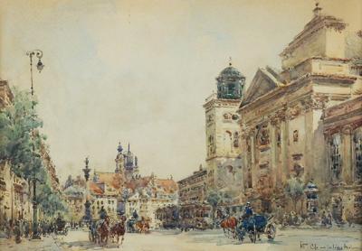 Widok na Plac Zamkowy w Warszawie