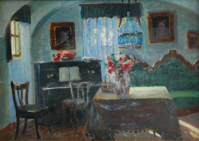 Wnętrze saloniku, ok. 1920