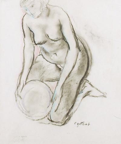 Akt klęczący, 1925-1930