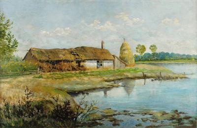 Zagroda nad stawem, 1904