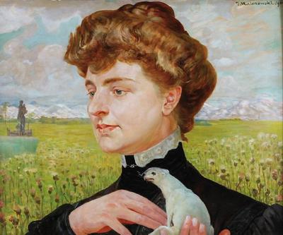 Kobieta z gronostajem, 1904