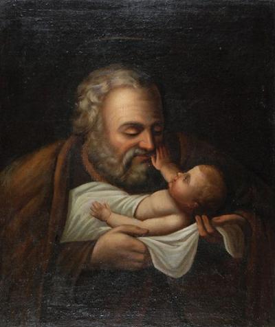 Św. Józef z Dzieciątkiem, 1 ćw. XIX w.