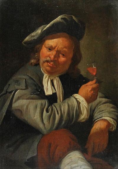 Mężczyzna z kieliszkiem