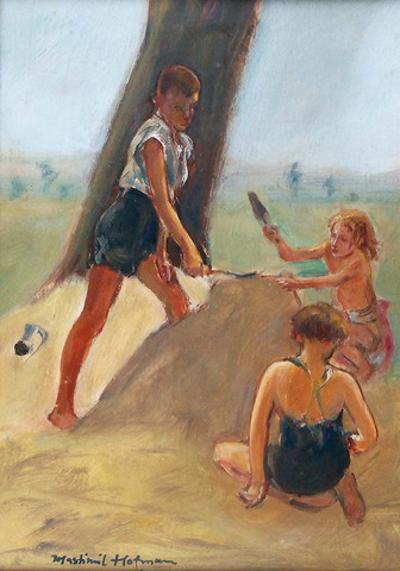 Beztroskie chwile - szkic do "Słowiańskiego viribus unitis", 1939