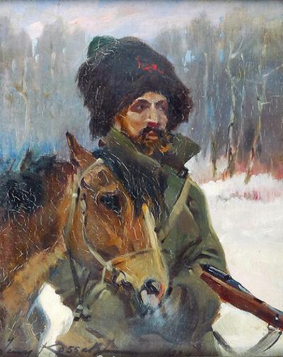 Żołnierz z koniem, 1924