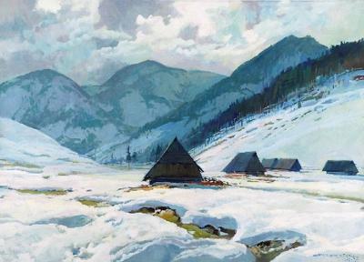 Zimowy pejzaż górski, 1974