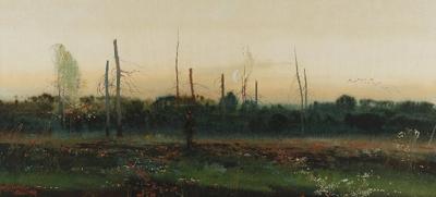 Myśliwy na polowaniu, 1909