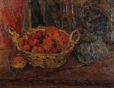Martwa natura z czerwonym pędzlem, 1946