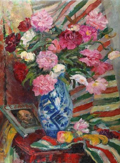 Peonie i Cezanne
