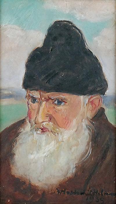 Głowa starca w futrzanej czapce, 1939