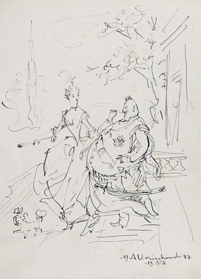 Spacer w dawnych czasach, 1947