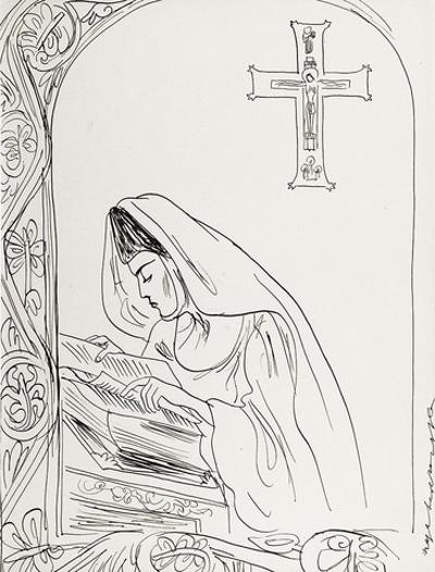 W klasztornym zaciszu, ok. 1956