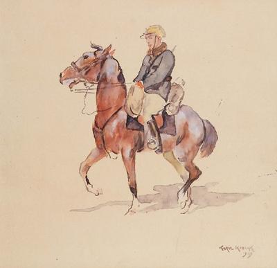 Żołnierz na koniu, 1929