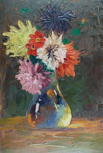 Kwiaty w wazonie, 1937
