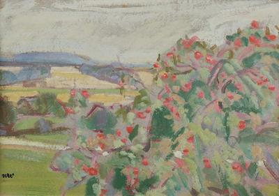 Pejzaż z Kalwarii z kwitnącą różą, 1905