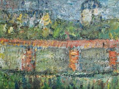 Ogrodzenie klasztoru - Wieś Święta Katarzyna, 1952