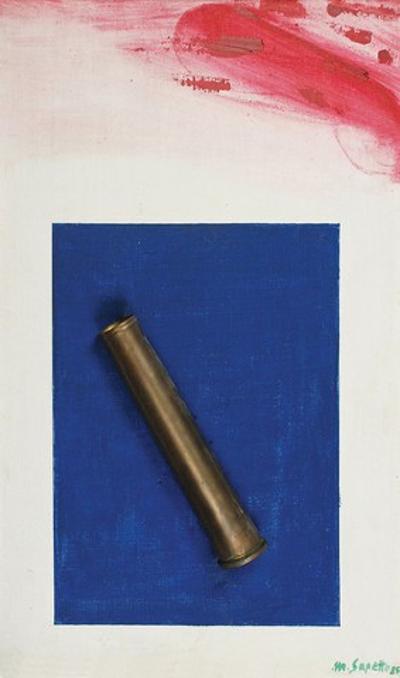 Zadymiony Yves Klein z cyklu: Czyste Ręce, 1985