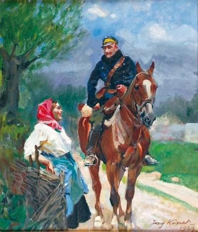 Ułan i dziewczyna, 1929?