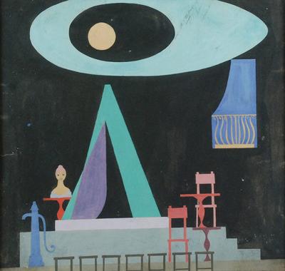 Projekt scenografii przedstawienia „Noc cudów”, 1955