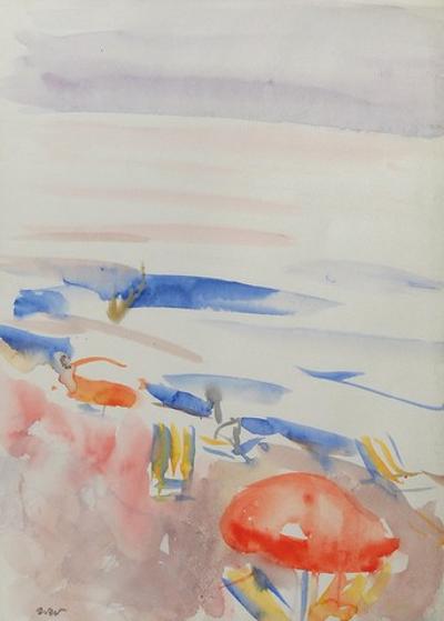 Na plaży - Nicea, 1925