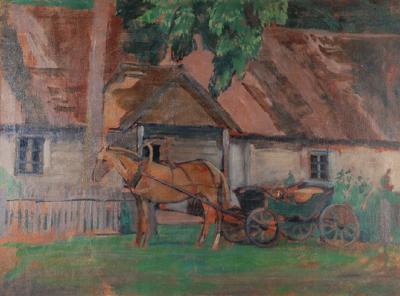 Dworek administratora w Nakryszkach (Nowogródzkie), lata 30. XX w.