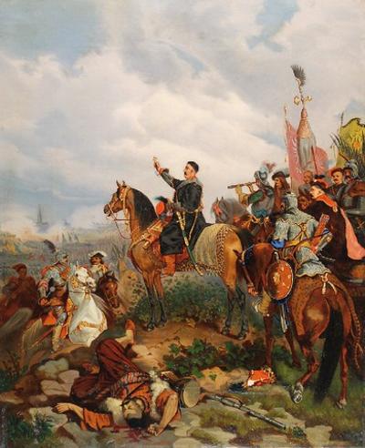 Jan III Sobieski pod Wiedniem, ok. 1870