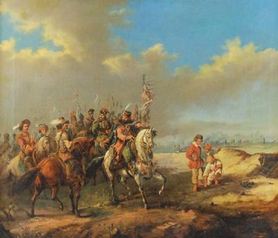 Stefan Czarnecki przyjmuje poselstwo szwedzkie, 1856