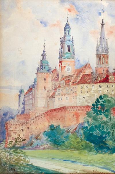Widok na Wawel, 1899