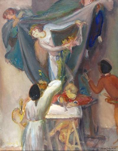 W pracowni - Odnowa, 1932