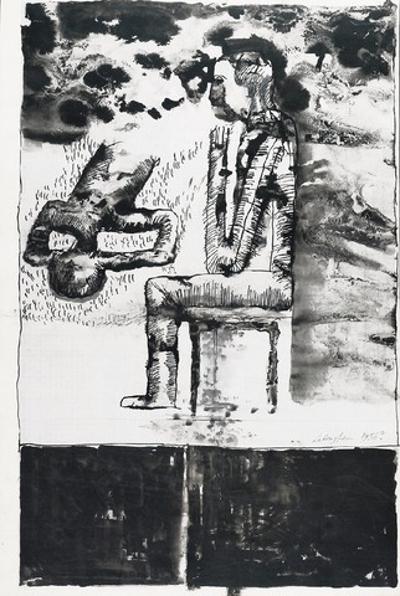 Na krześle, 1956