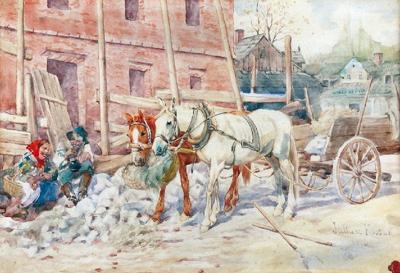 Południowy odpoczynek [Południe robotnika], 1896
