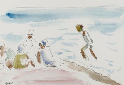 Na plaży w Nicei I, 1925