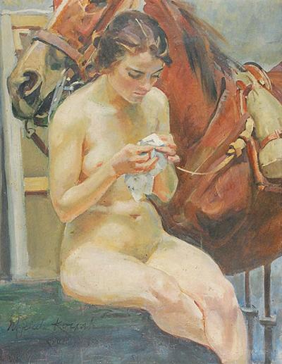 Odpoczynek modelki, 1930