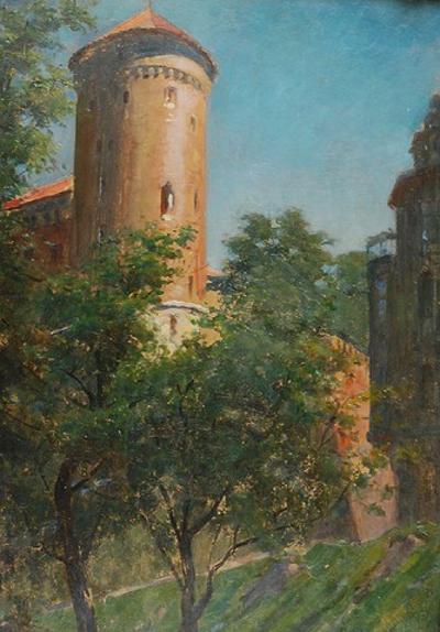 Wieża Sandomierska Zamku Królewskiego na Wawelu, 1921